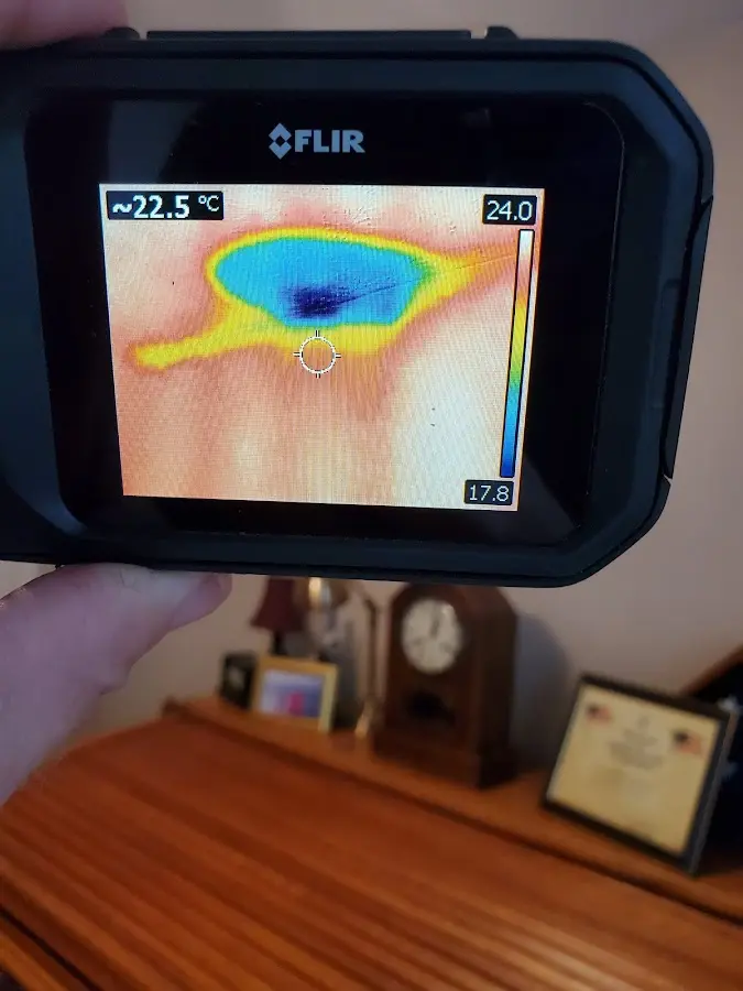 Thermal imaging inspection for water damage in Martinsville