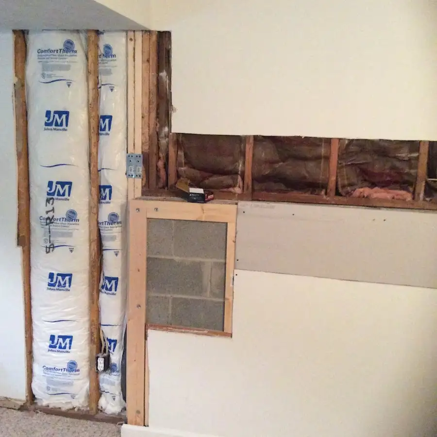 Wall insulation replacement during Structural Drying in Martinsville